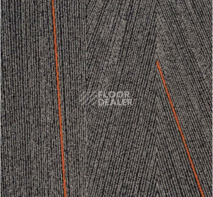 Ковровая плитка Milliken Facet fca 33-79 Anthracite Tangerine фото 1 | FLOORDEALER